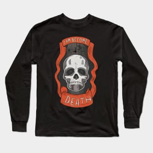 I am Become Death - Skull with red banner Long Sleeve T-Shirt